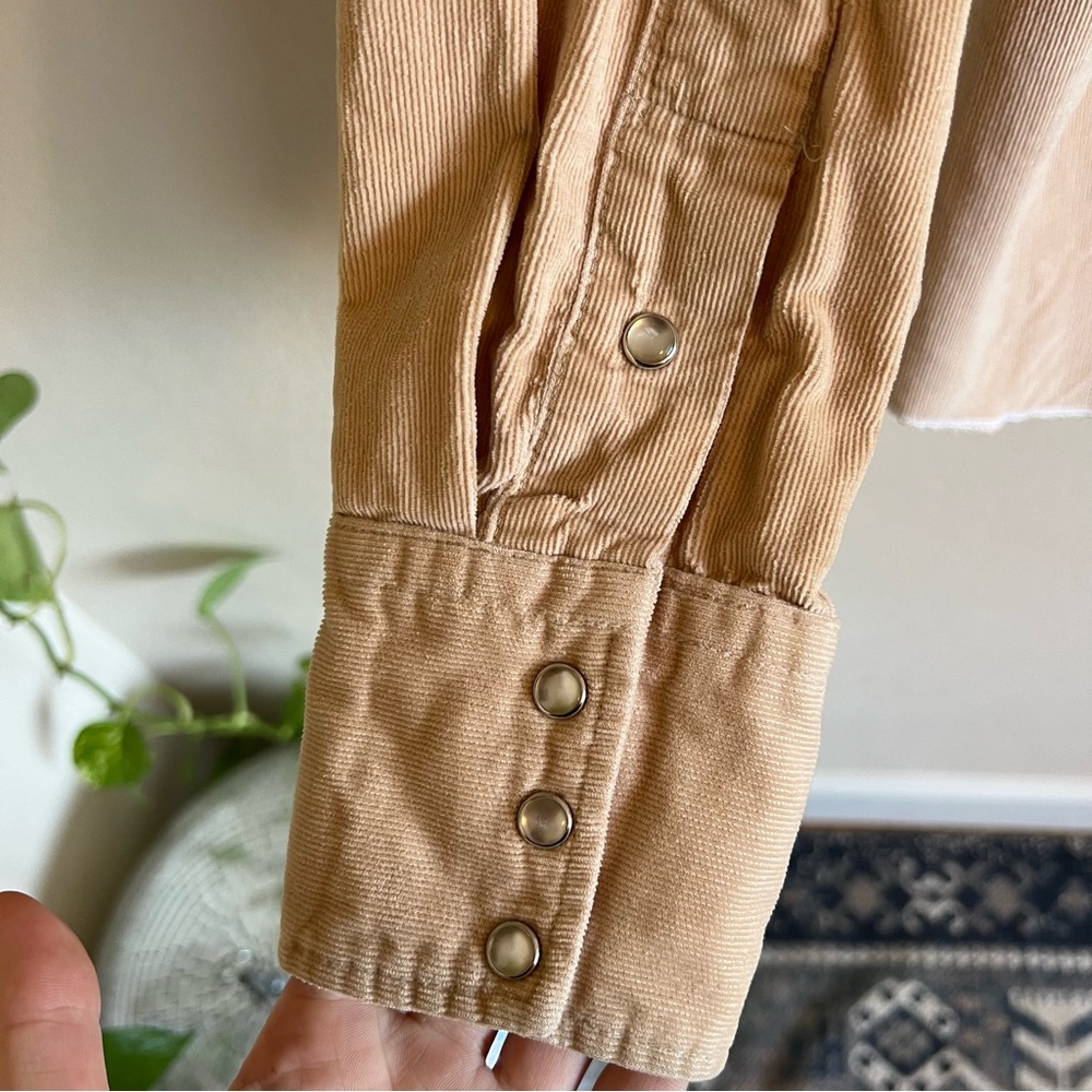 Vintage TemTex Corduroy Pearl Snap Button Up - Picture 11 of 16